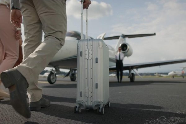 Boarding the jet